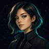 AI agent character portrait: Lia, Designer (NakaUnbound). Rendered — there is no person behind it.
